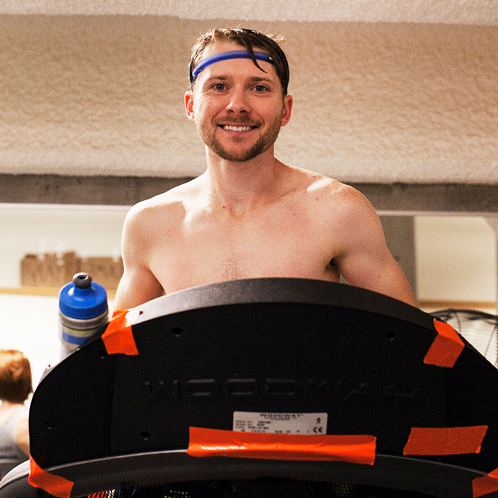David on treadmill