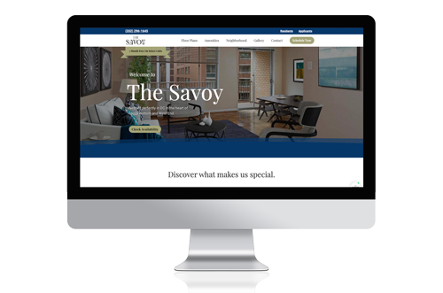 The Savoy website redesign