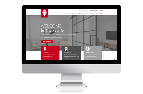 The Seville website redesign
