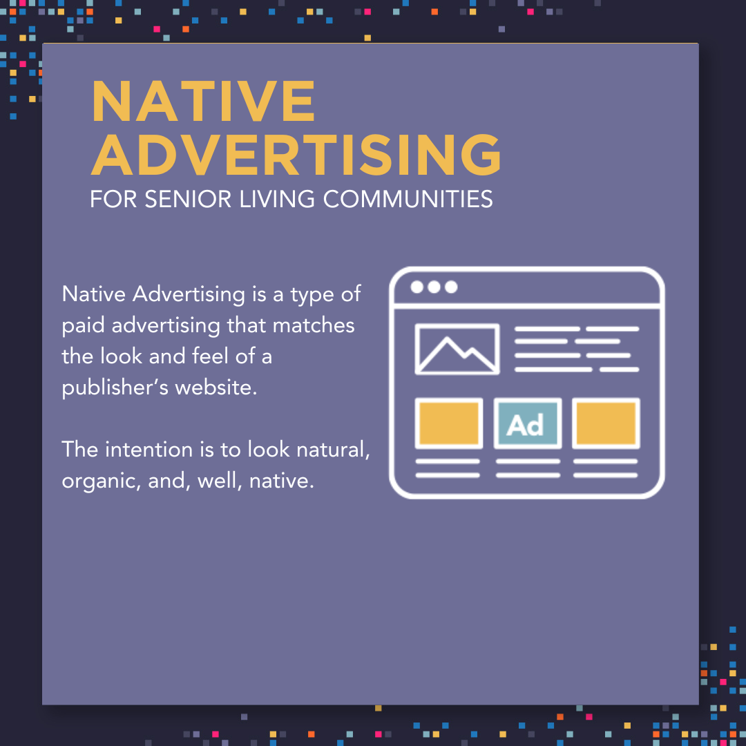 Native Advertising for Senior Living Communities
