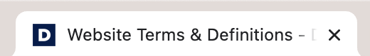 digible website tab with favicon