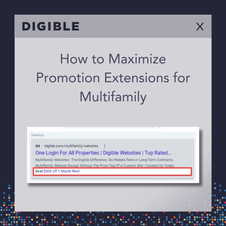 How to Maximize Promotion Extensions for Multifamily