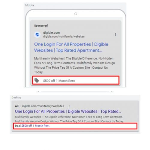 Google Promo Extensions Examples