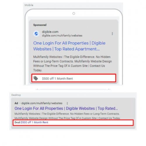 Google Promo Extensions Examples